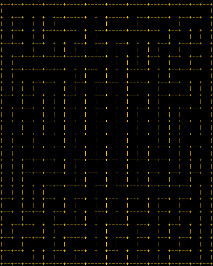 Very Basic Binary Tree Generated Maze