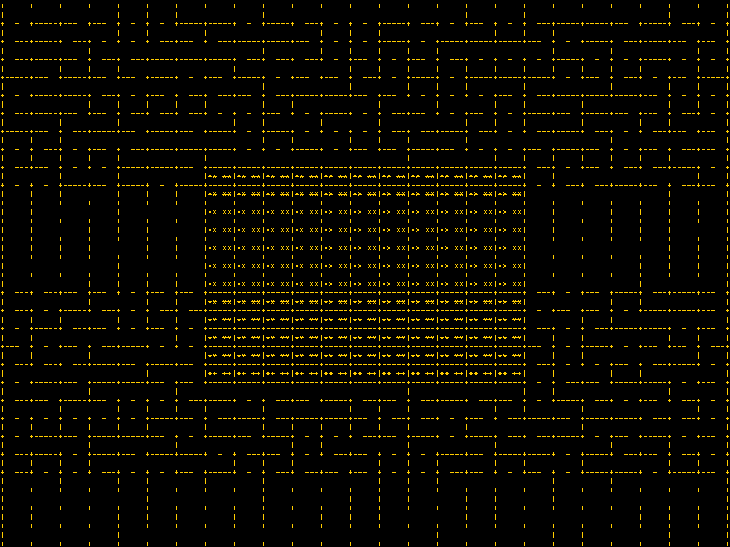 Growing Tree Generated Maze