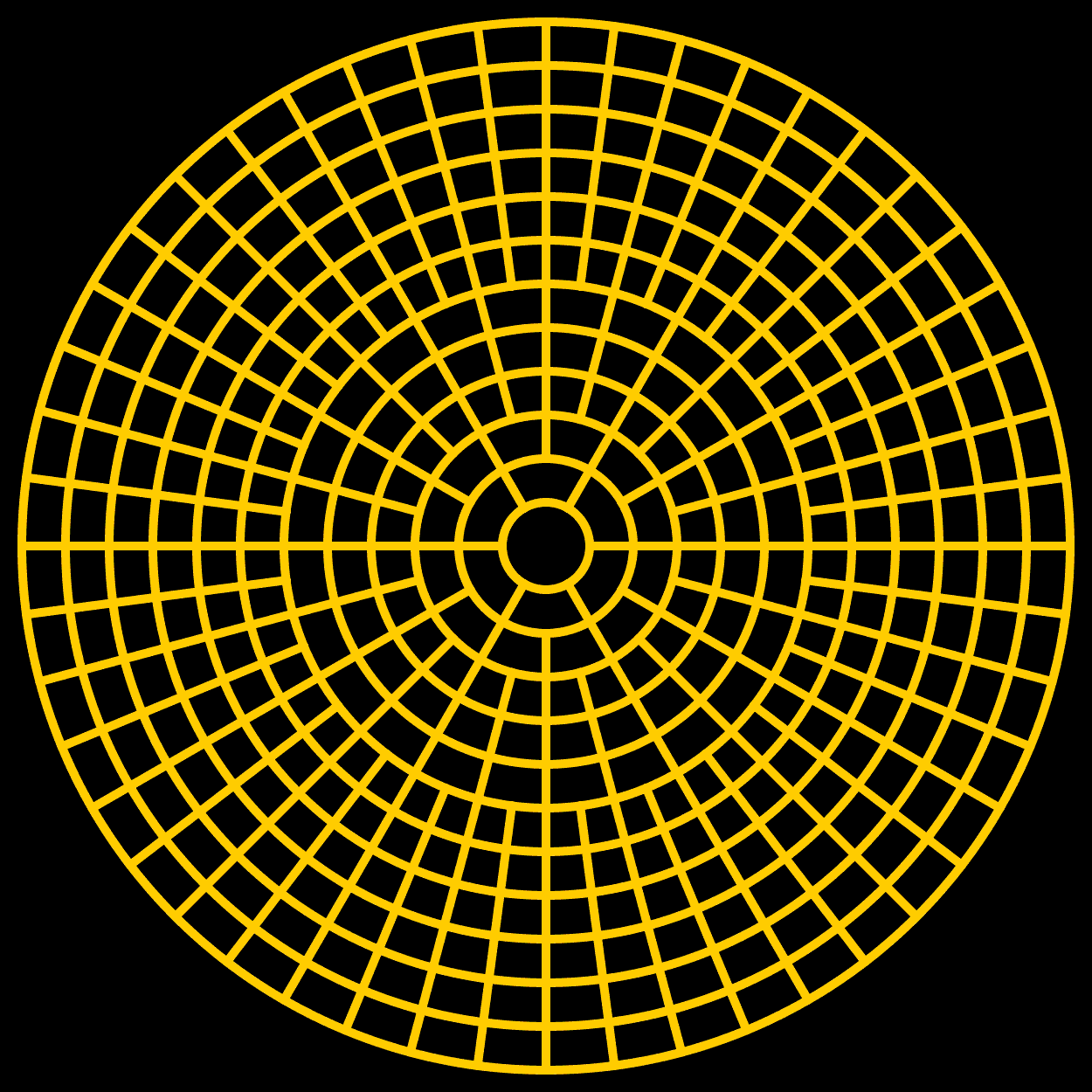Circle Maze Grid